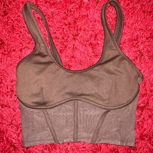 Alo Yoga Airbrush Mesh Corset Tank